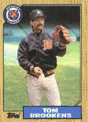 1987 Topps Baseball Cards      713     Tom Brookens